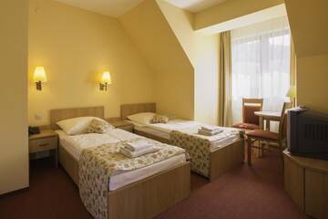 Фото номера Двухместный номер с 2 отдельными кроватями Отель Ski Hotel г. Пивнична 5